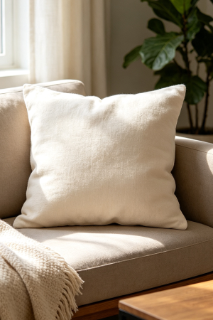 Soft Cotton Decorative Pillow Cover With Insert