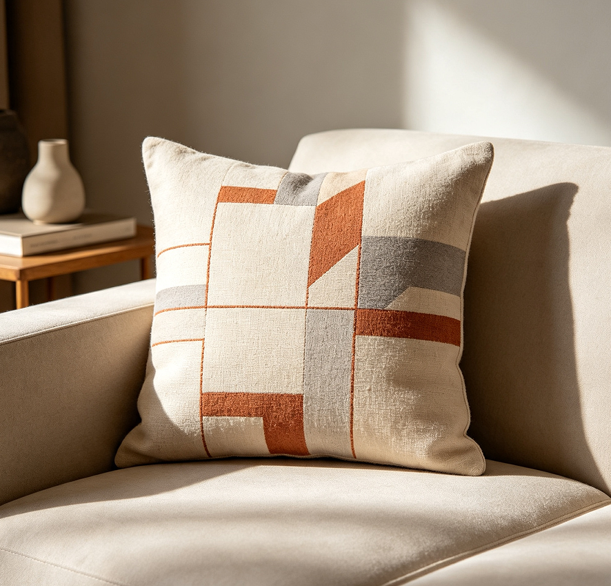 Geometric Pattern Decorative Cushion For Home